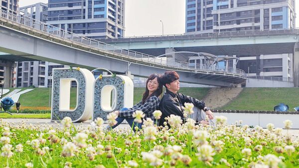 ▲大都會公園幸福水漾園區打造「春日漫步夢幻花園」,3公頃花海已進入最佳觀賞期。(圖/新北市高灘處提供)