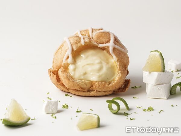 ▲▼beard papa’s本月推出「繽紛野莓泡芙」、「青檸乳酪泡芙」。(圖/beard papa’s提供)