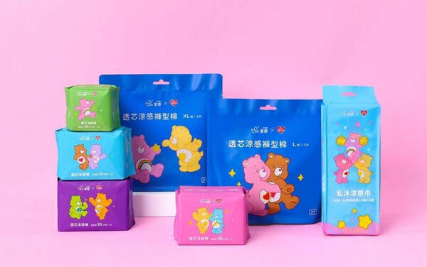 愛康透芯涼感棉Care Bears聯名款(圖/品牌提供)