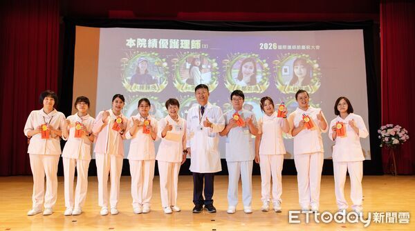 ▲成大醫院護理部舉辦2026年護師節慶祝大會,向長年堅守第一線的護理人員致敬。(記者林東良翻攝,下同)