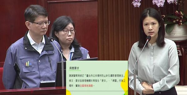 ▲林亮君北市議會質詢。(圖/翻攝自台北市議會頻道)