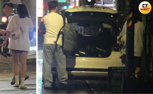情牽攝影1/直擊!啦啦隊女神少少被溫馨接送 揪男伴返家過夜共處14小時