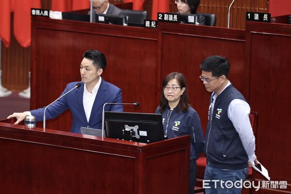 ▲▼ 蔣萬安市議會質詢 。(圖/記者徐文彬攝)