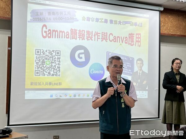 ▲台南市政府勞工局於曾文市政願景園區推出「生活花藝」課程,帶領勞工朋友體驗花藝美學。(記者林東良翻攝,下同)