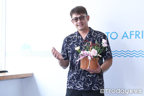 ▲柯叔元出席《阿松與阿暖》媒體茶敘。(圖/記者林敬旻攝)