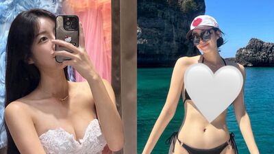 安芝儇解放比基尼！　「炸出超兇上圍」真實身材全被拍