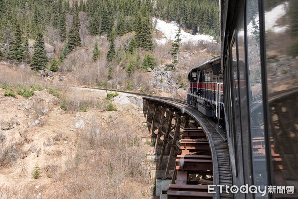 ▲▼White Pass & Yukon Route Railway,懷特通道與育空鐵路,阿拉斯加,史凱威,Skagway,高山鐵路,景觀鐵路。(圖/記者彭懷玉攝)