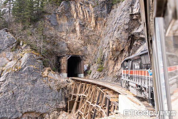 ▲▼White Pass & Yukon Route Railway,懷特通道與育空鐵路,阿拉斯加,史凱威,Skagway,高山鐵路,景觀鐵路。(圖/記者彭懷玉攝)