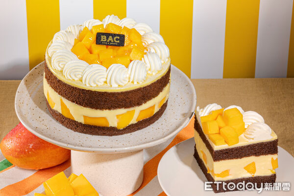 ▲▼「BAC」推出全新期間限定「夏之浪芒果蛋糕」。(圖/BAC提供)