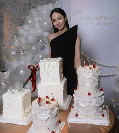 ▲▼曾罹淋巴癌熬12次化療!胡瓜乾女兒迎40歲生日哭了。(圖/翻攝自IG/samirasung)