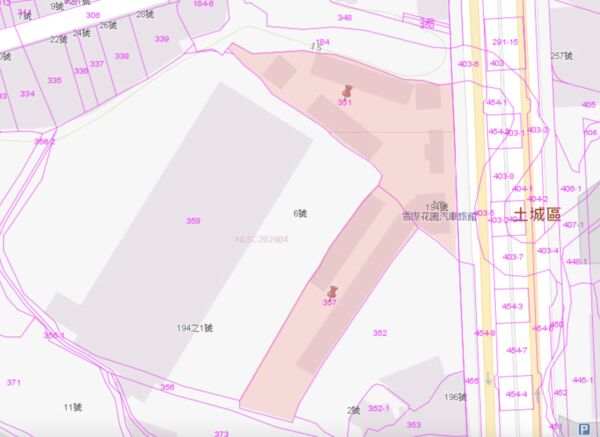 ▲▼ 。(圖/翻攝自地籍圖)