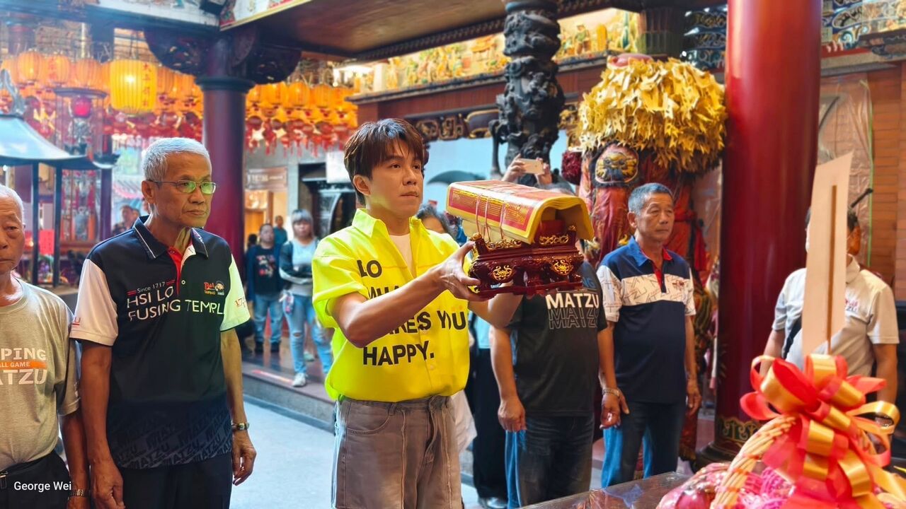 ▲▼ 許志豪求媽祖保佑。(圖/翻攝許志豪臉書)