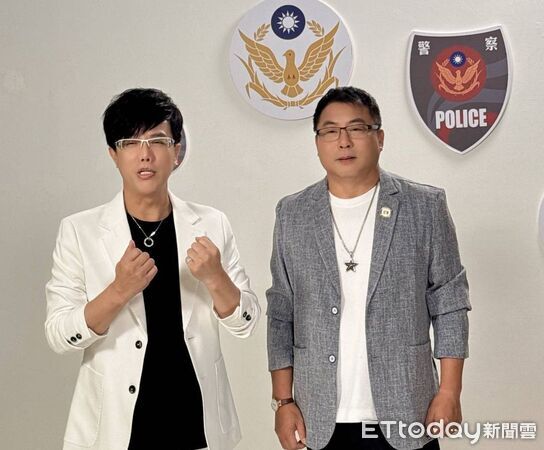▲警察節前夕,台南市巡守大隊長宋俊明推出新歌《我挺你》,向警察同仁致敬。(警政署提供,下同)
