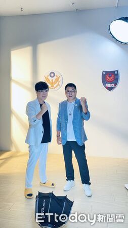 ▲警察節前夕,台南市巡守大隊長宋俊明推出新歌《我挺你》,向警察同仁致敬。(警政署提供,下同)
