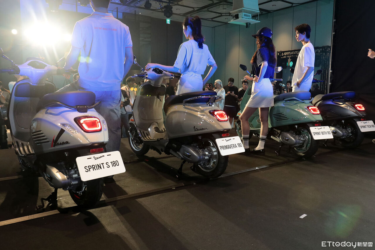 ▲18.9萬起!偉士牌「全新180cc車款」台灣發表 80周年特仕版也來了。(圖/記者張慶輝攝)