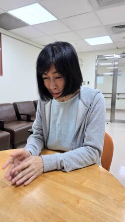 ▲顧婕住進醫院治療。(圖/記者葉文正攝)