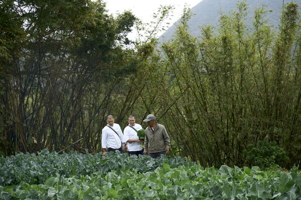 ▲▼北投老爺主廚陳裕民與陽明春天主廚薛永鴻共同研發10道蔬食料理,親自走訪農場尋找低干預耕作食材。(圖/北投老爺酒店提供)