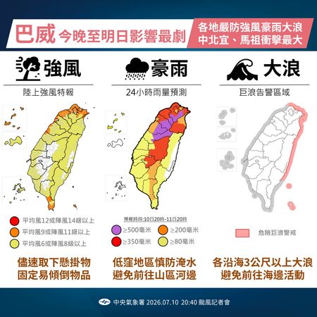 ▲▼巴威颱風。(圖/中央氣象署)