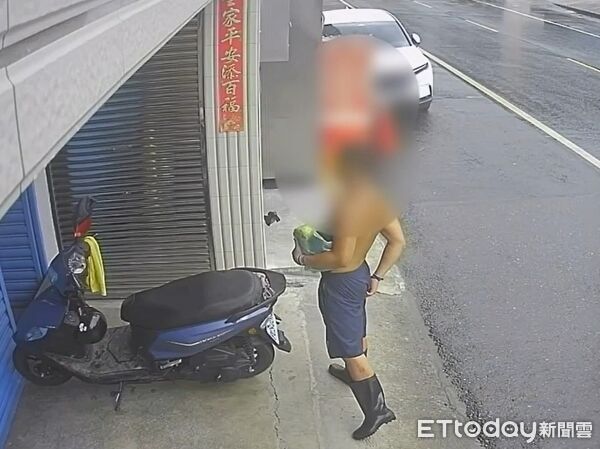▲▼21歲江姓犯嫌趁颱風來襲前偷車被逮。(圖/記者陸運陞翻攝)