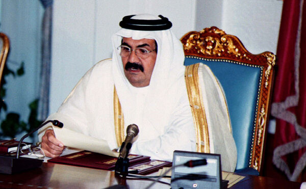 ▲▼ 卡達前國家元首哈麥德(Hamad bin Khalifa al Thani)。(圖/路透)