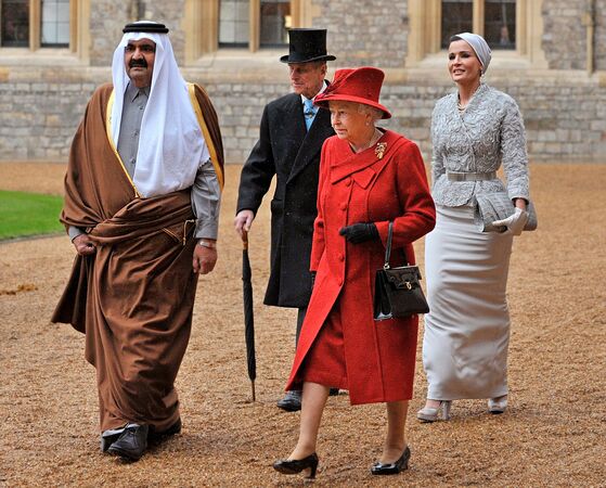 ▲▼ 卡達前國家元首哈麥德(Hamad bin Khalifa al Thani) 。(圖/達志影像/美聯社)