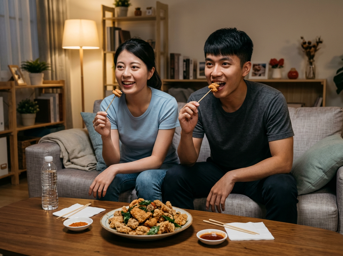 ▲▼營養師教吃鹹酥雞。(圖/)(AI協作圖/記者曾怡嘉製作,經編輯審核)