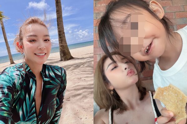 ▲▼許維恩2歲女「廁所拍照誤PO限動」。(圖/翻攝自Instagram/sharon701111)