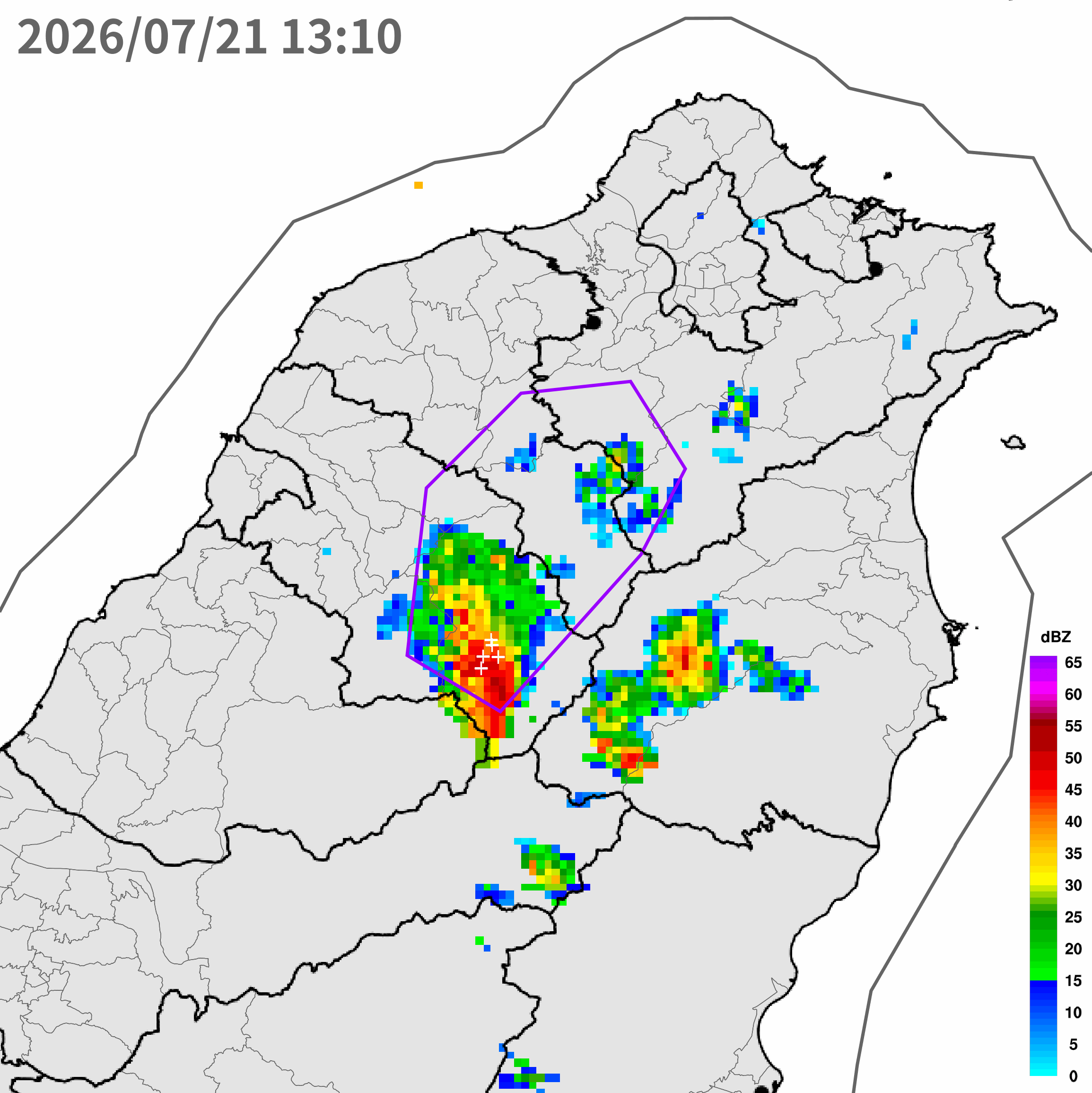 ▲▼大雷雨即時訊息 。(圖/氣象署提供)