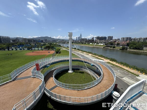 ▲▼台北市「民權大橋景觀橋」,天際之眼,賞飛機景點。(圖/記者彭懷玉攝)