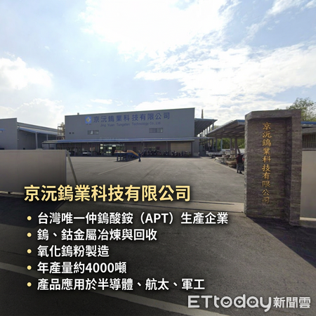 ▲▼京沅鎢業科技有限公司。(AI協作圖/記者張靖榕製作,經編輯審核)