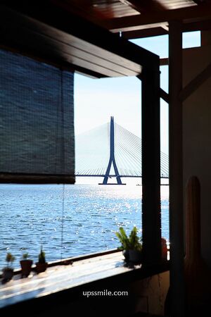 ▲▼淡水漁文影像館淡水第一漁港海景咖啡廳。(圖/《UPSSMILE向上的微笑萍子》授權提供)