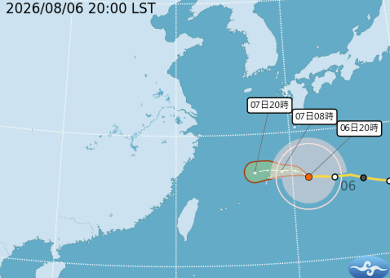 ▲▼白海豚颱風。(圖/中央氣象署)