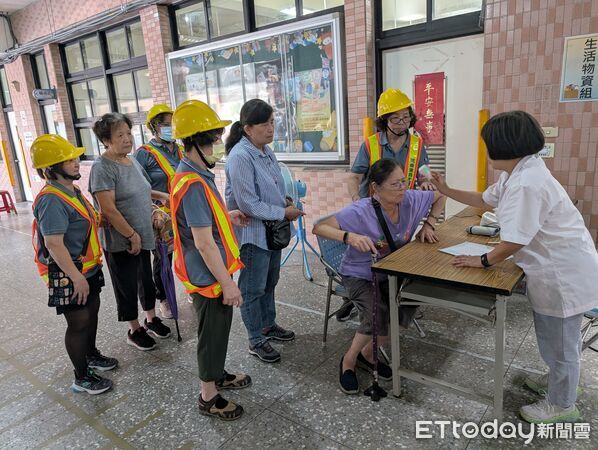 ▲基隆安樂區水患自主聯防演練。(圖/記者郭世賢翻攝)
