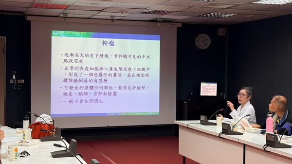 ▲粉瘤拖多年突惡化飄異味 基隆醫院籲千萬別亂擠。(圖/衛福部基隆醫院提供)