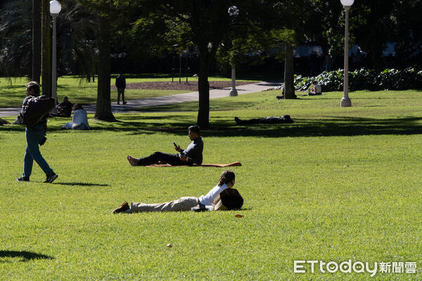 ▲海德公園(Hyde Park),雪梨街道。(圖/記者彭懷玉攝)