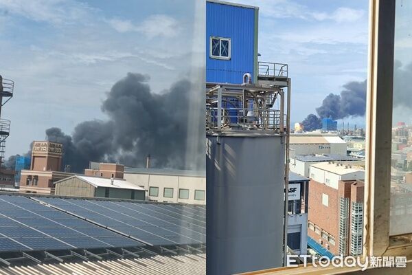 ▲▼ 桃園觀音工業區一處工廠發生大火。(圖/記者楊熾興翻攝)