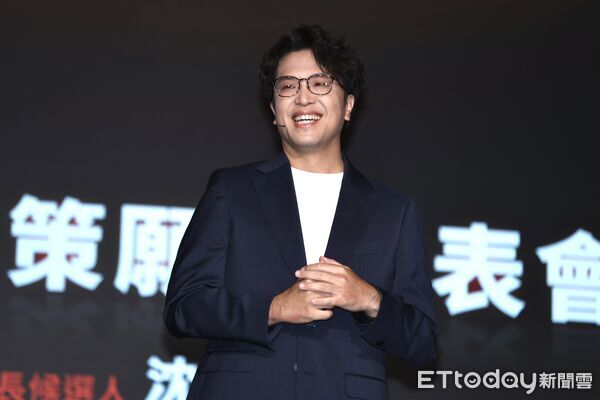 ▲民進黨台北市長參選人沈伯洋。(圖/記者黃國霖攝)