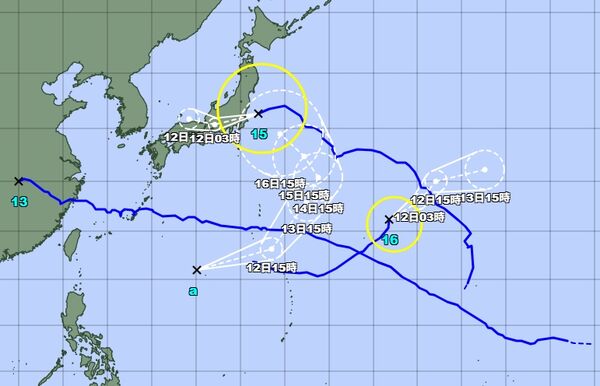 ▲▼又有熱帶低壓生成,可能增強為「南卡」颱風。(圖/翻攝日本氣象廳)