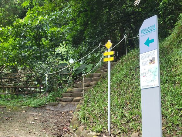 ▲▼芎林鄉飛鳳山「觀日坪2800步道」歷經整修後,已於日前完工,即日起對外開放。(圖/新竹縣府交通處提供)