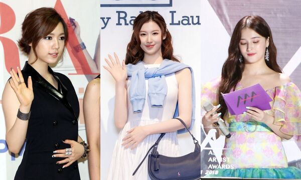 韓國女藝人過往也曾遭遇服裝意外或私密影像風波,從舞台、活動現場到後台,公司處理方式各有不同。(左起和榮、Sana、Nancy)(網路圖片、翻攝Sana IG)