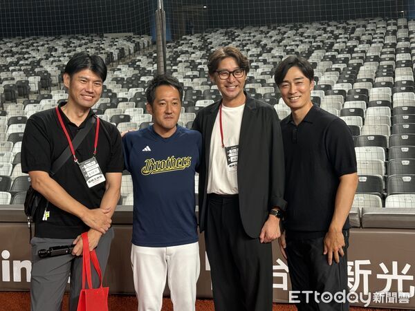 ▲喜田剛、平野惠一、江尻勝太郎、和田毅。(圖/記者楊舒帆攝)