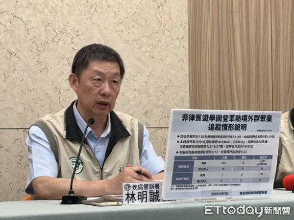 ▲▼疾管署副署長林明誠說明登革熱。(圖/記者洪巧藍攝)