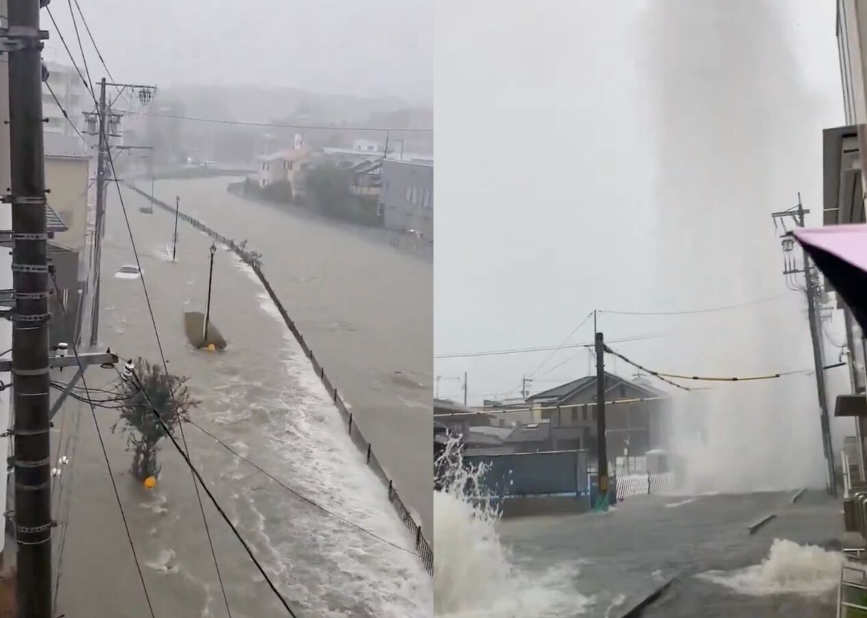 ▲名古屋驚人豪雨。(圖/翻攝X)