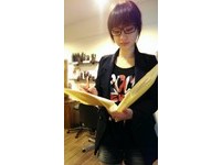氣質系電眼正妹玩COS　網友：覺得被電到了～（圖／陳珈提供）