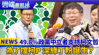 49.8％政黨中立者支持柯文哲 為了擋柯P 深綠丁粉誕生？｜雲端最前線 EP439精華