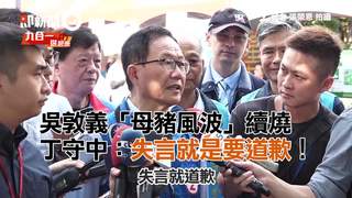 吳敦義「母豬風波」續燒　丁守中：失言就是要道歉！