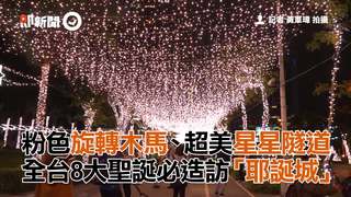 粉色旋轉木馬、超美星星隧道　全台8大聖誕必造訪「耶誕城」
