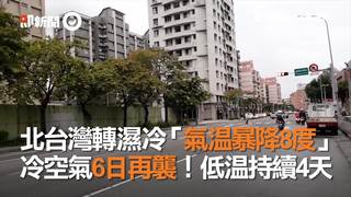 北台灣轉濕冷「氣溫暴降8度」　冷空氣6日再襲！低溫持續4天