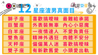 【就愛耍星機】揭開12星座渣男真面目！