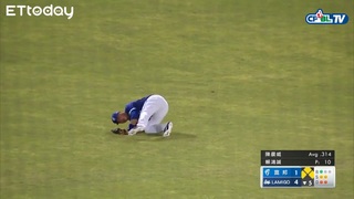 胡金龍 Nice Play，漂亮的接殺，也瓦解Lamigo攻勢 | 06_22 富邦 vs Lamigo 五局下